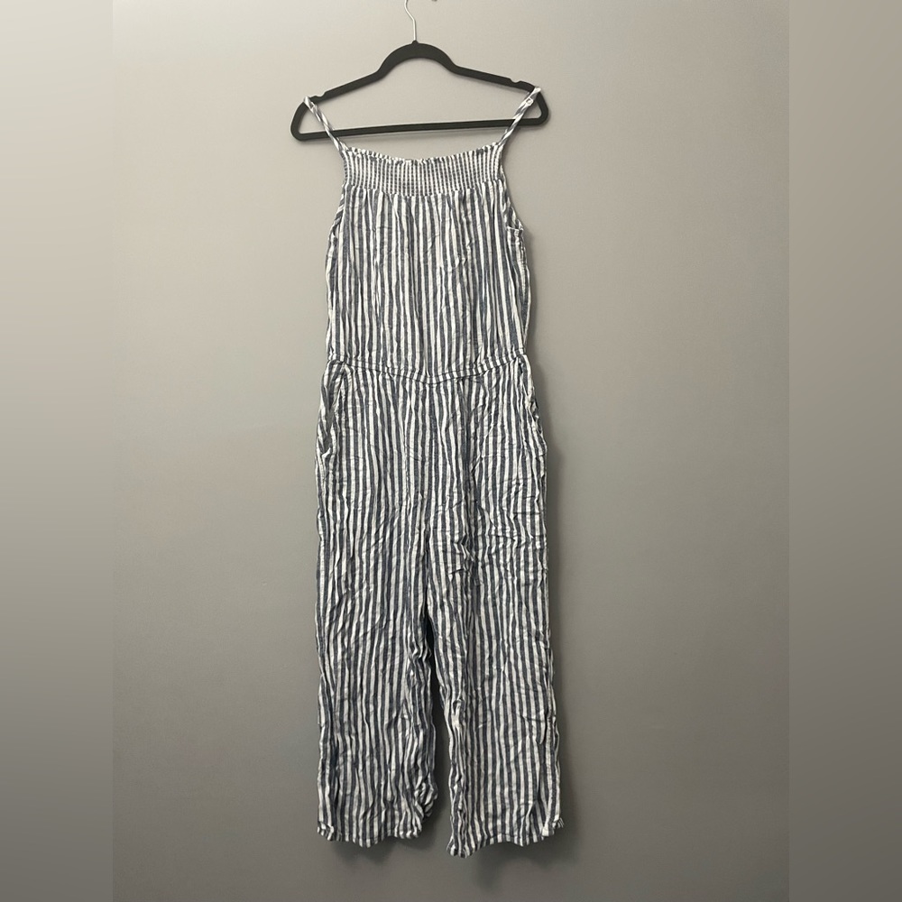 Blue and White Jumpsuit